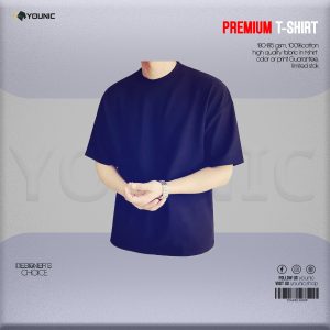 Drop Shoulder T-Shirt For Men BLUE