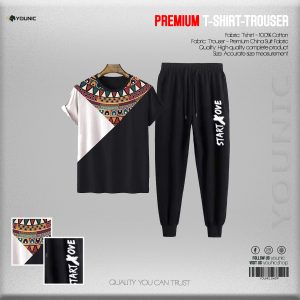 T-Shirt+Trouser Combo Set For Men