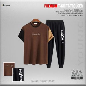 T-Shirt+Trouser Combo Set For Men