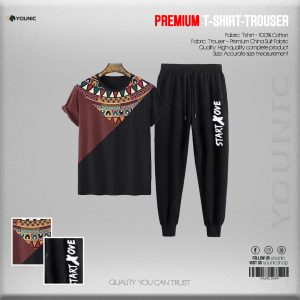 T-Shirt+Trouser Combo Set For Men