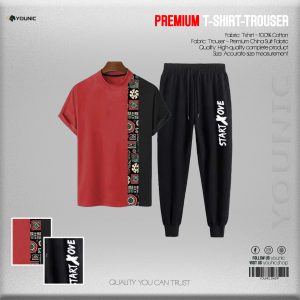 T-Shirt+Trouser Combo Set For Men