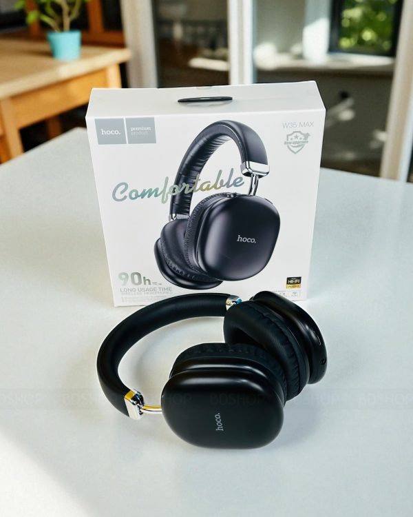 Hoco W35 Max Wireless Headphone– (Black Color)